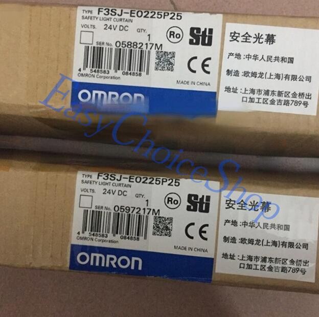 Omron F3SJ-E0225P25 1PCS In Box New Brand Safety Light Curtain Protect
