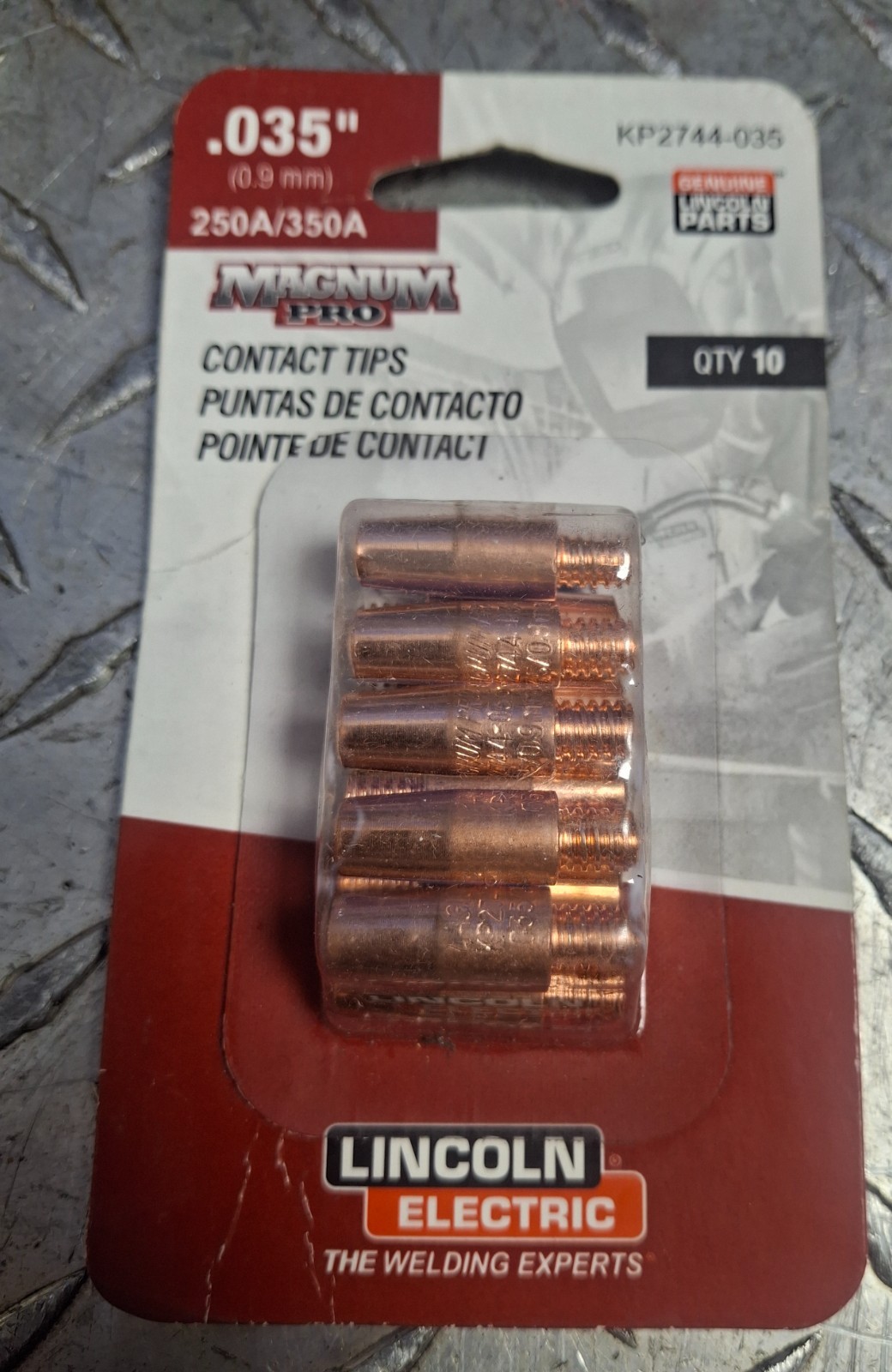 Lincoln Electric Magnum Pro Contact Tips KP2744-035 250A/350A MIG Lot of 10