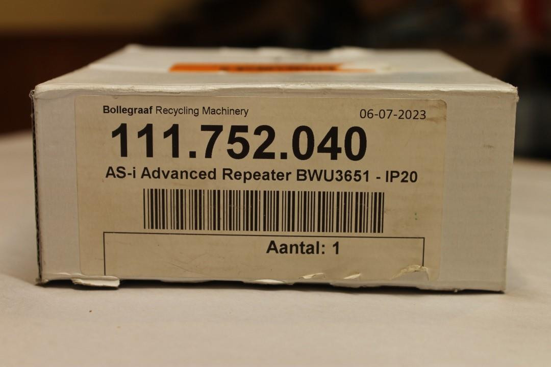 Bihl + Wiedermann BWU3651 AS-i Advanced Repeater NEW #A ^