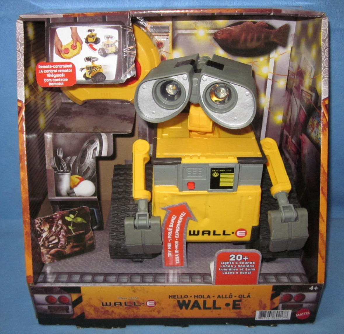 Mattel Disney Pixar WALL-E Remote Control Robot Toy 8.5″