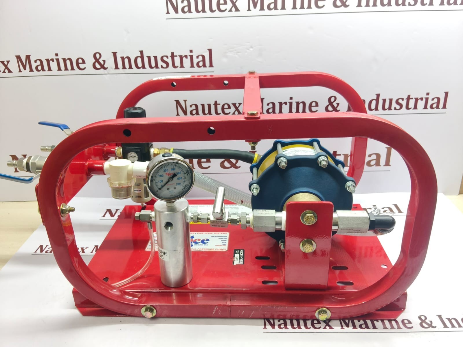 Rice Hydro Inc. HP-10 D5000B105-M130 Pneumatic Driven Hydrostatic Pump 10,000PSI