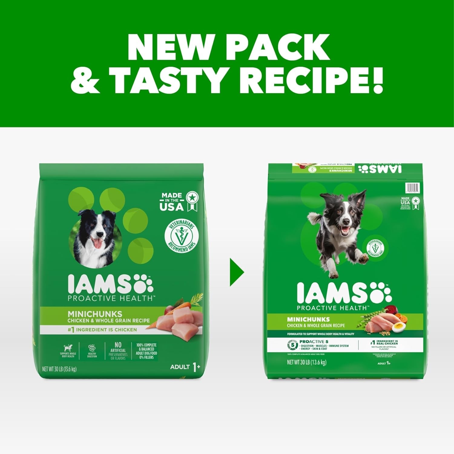 IAMS Proactive Health Adult Minichunks Premium Adult Dry Dog Food, 30lbs