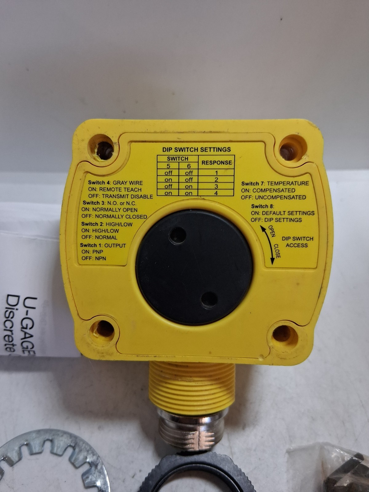 BANNER QT50UDBQ U-GAGE SENSOR 200MM RANGE TO 8M 10-30VDC NPN PNP 5 PIN 02723