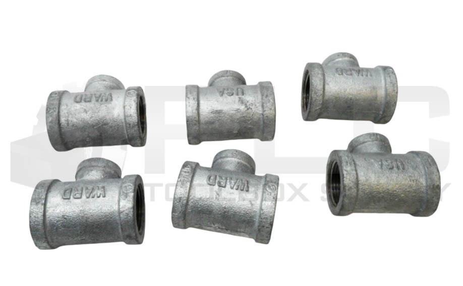 LOT OF 6 NEW WARD 3/4″ TEE FITTING *READ*