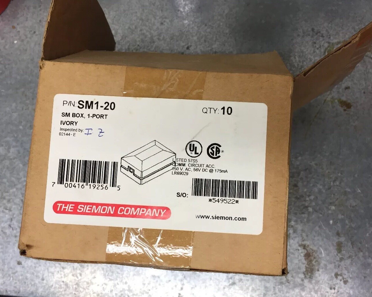 Siemon Company SM1-20 SM Surface mount boxes, Full Box of 10, NEW OLD STOCK