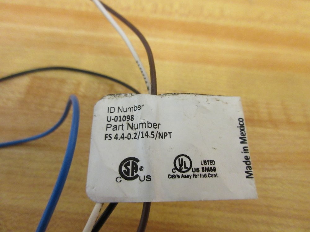 Turck FS 4.4-0.2/14.5/NPT Single Ended Receptacle U-01098