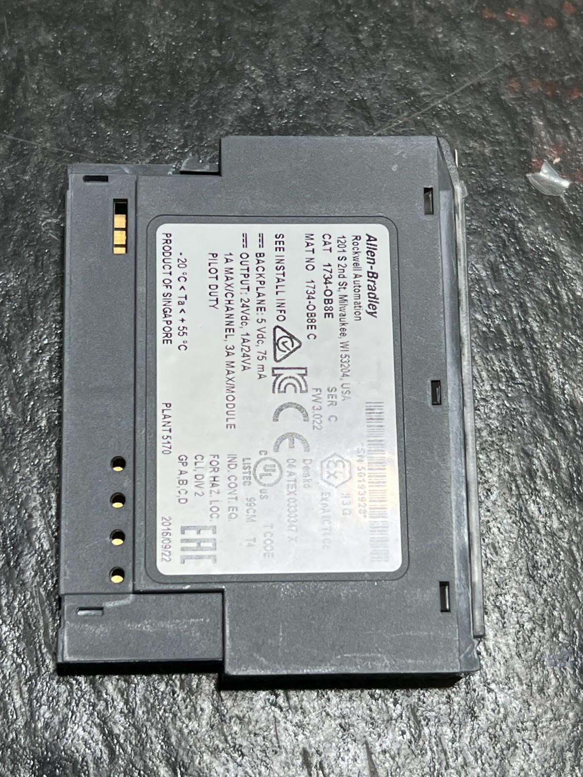 allen bradley 1734-ob8e nos no packaging