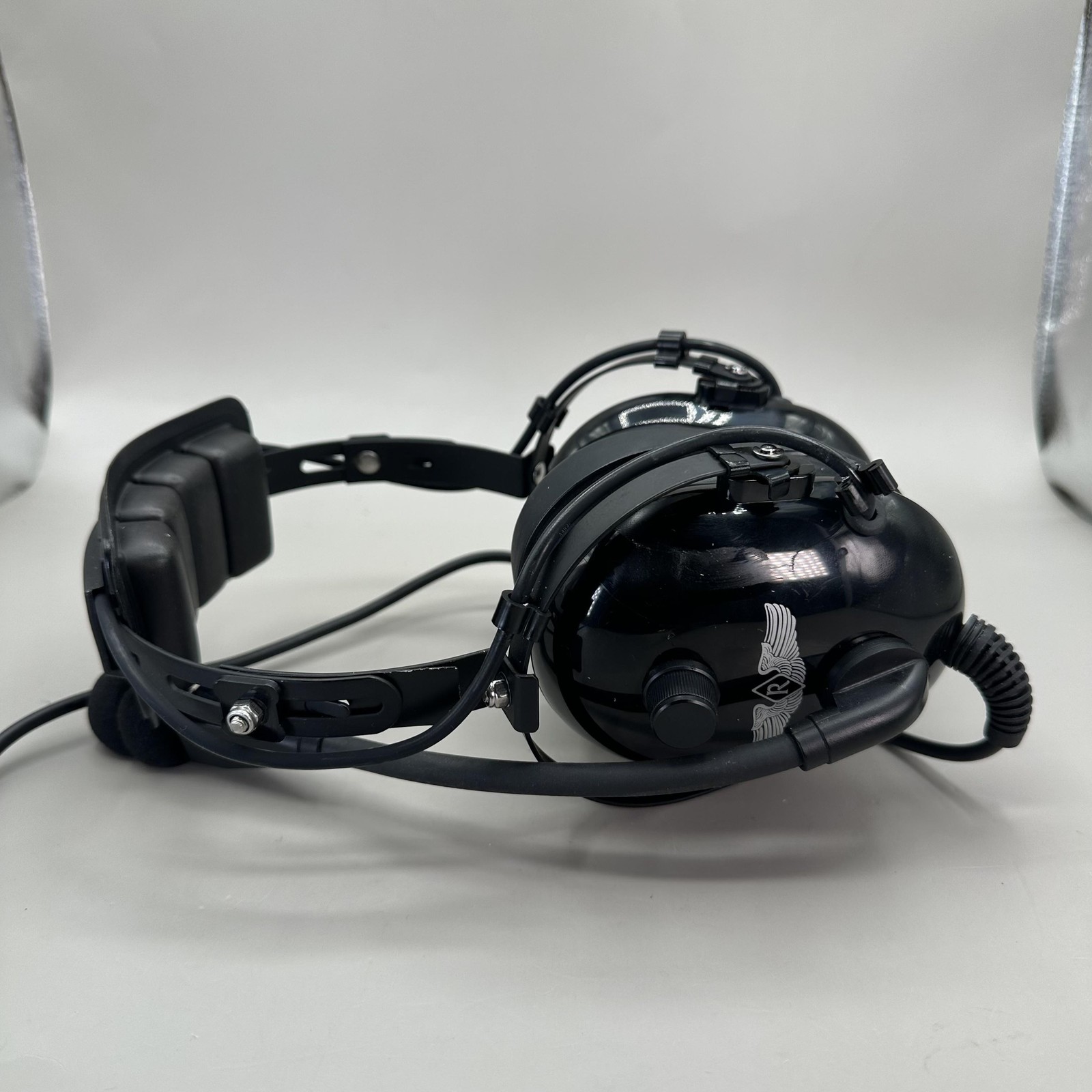 Rugged Air Aviation Headset Mono Stereo w/ Mic ASA Bag Pilot Made in Korea Parts