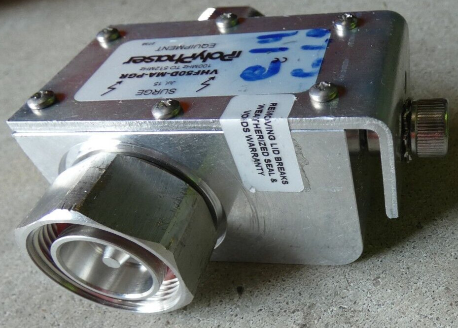 Used PolyPhaser VHF50D-MA-PGR DIN Male / DIN Female