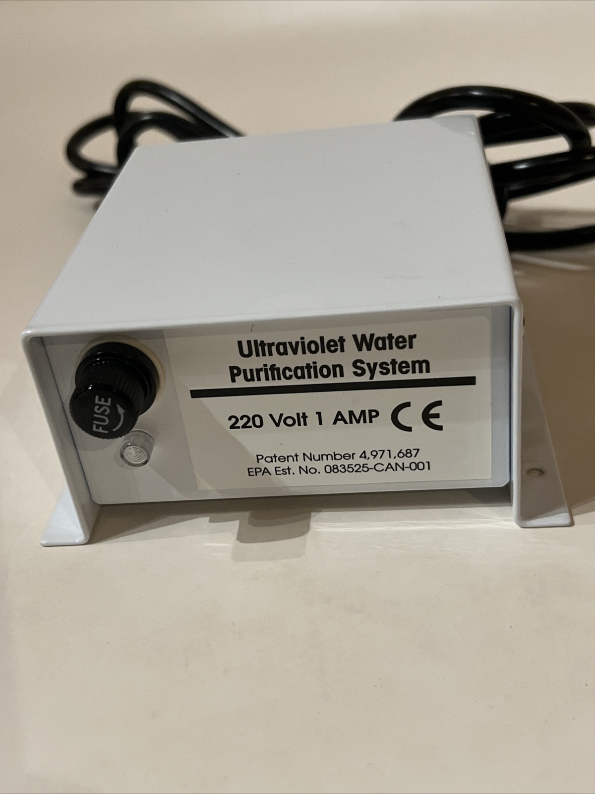 Ultraviolet Water Purification System 220 volt, 1 AMP 44302108