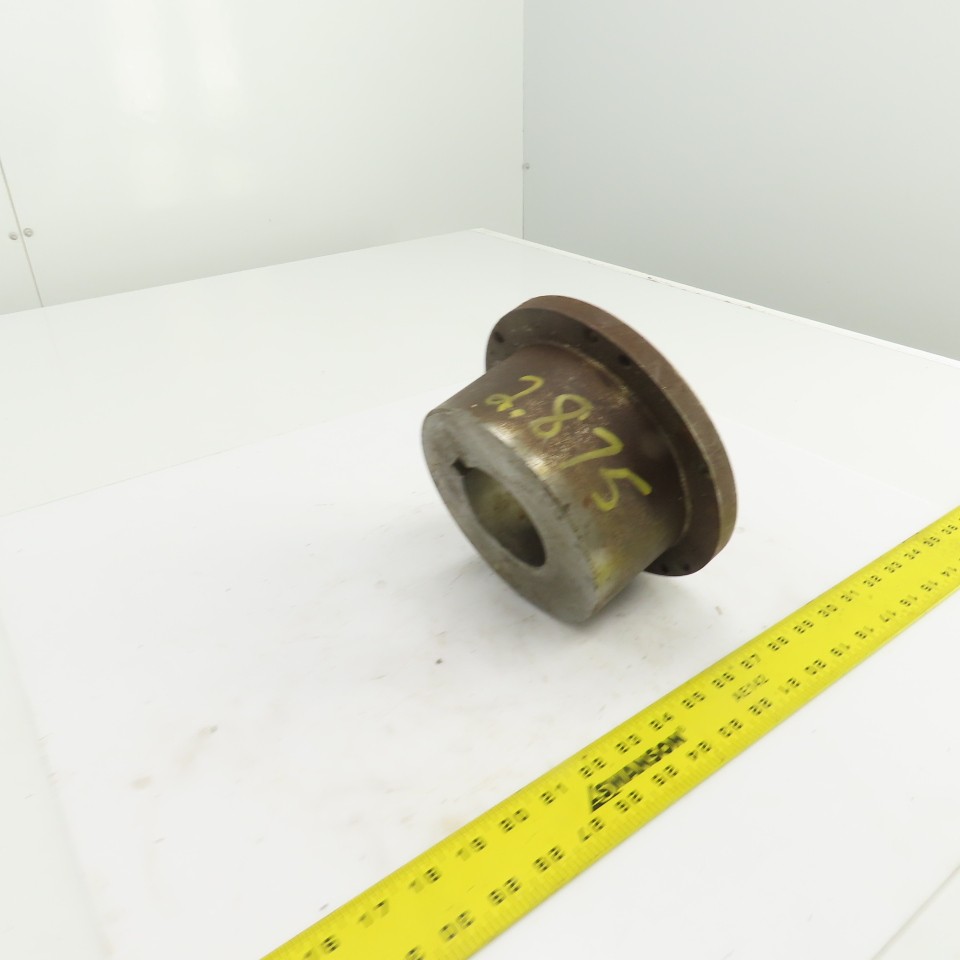 Flanged Coupling Hub Sleeve 2.875″ Shaft 7-7/8″ Flange OD 3/4″ Key