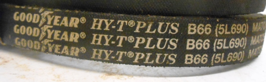GOODYEAR HY-T PLUS V-BELT B66 5L690, WIDTH 21/32″, 67″ CIRC.