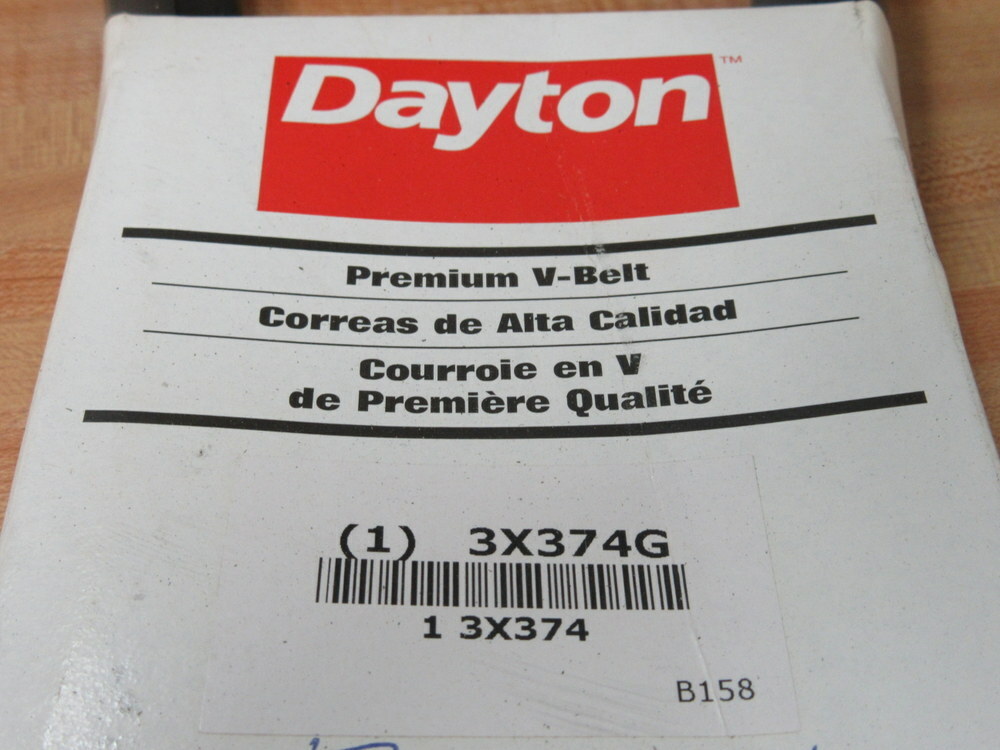 Dayton 3X374G B158 V-Belt 3X374
