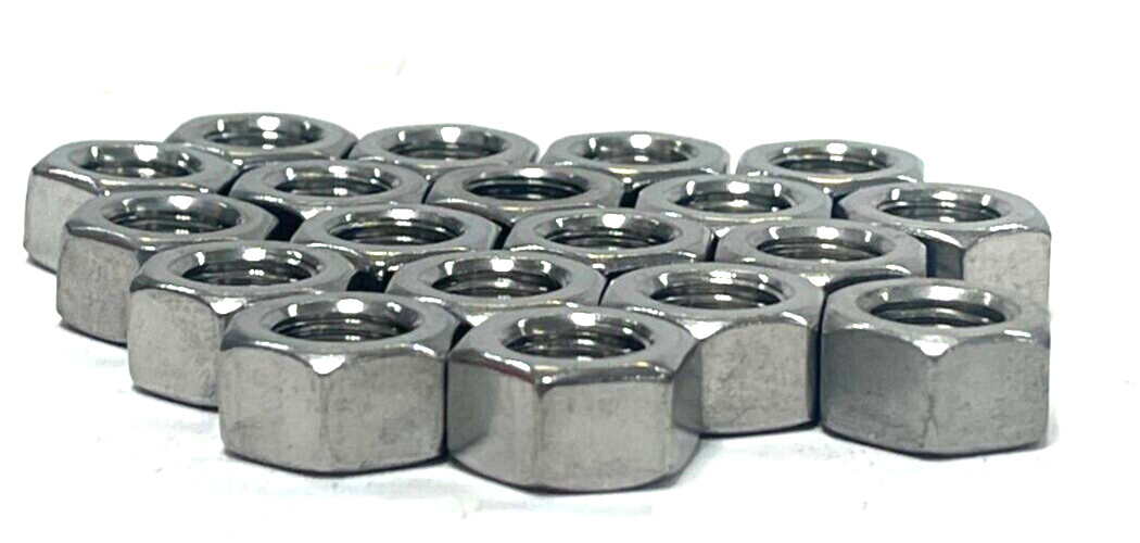 MSC 7/16-20 UNF STAINLESS STEEL RIGHT HAND HEX NUT 87925731 *LOT OF 19*