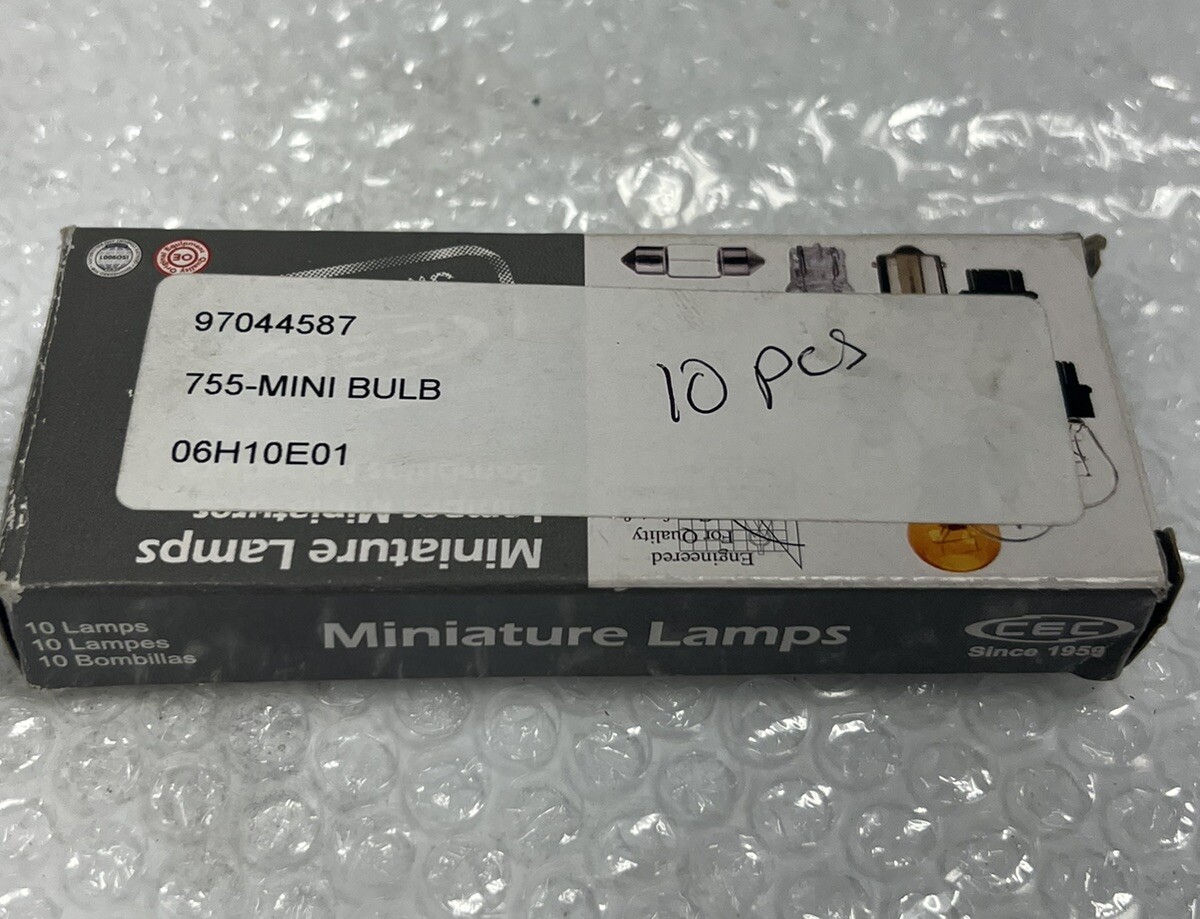 NEW 10pc CEC 755 Miniature Lamps /97044587