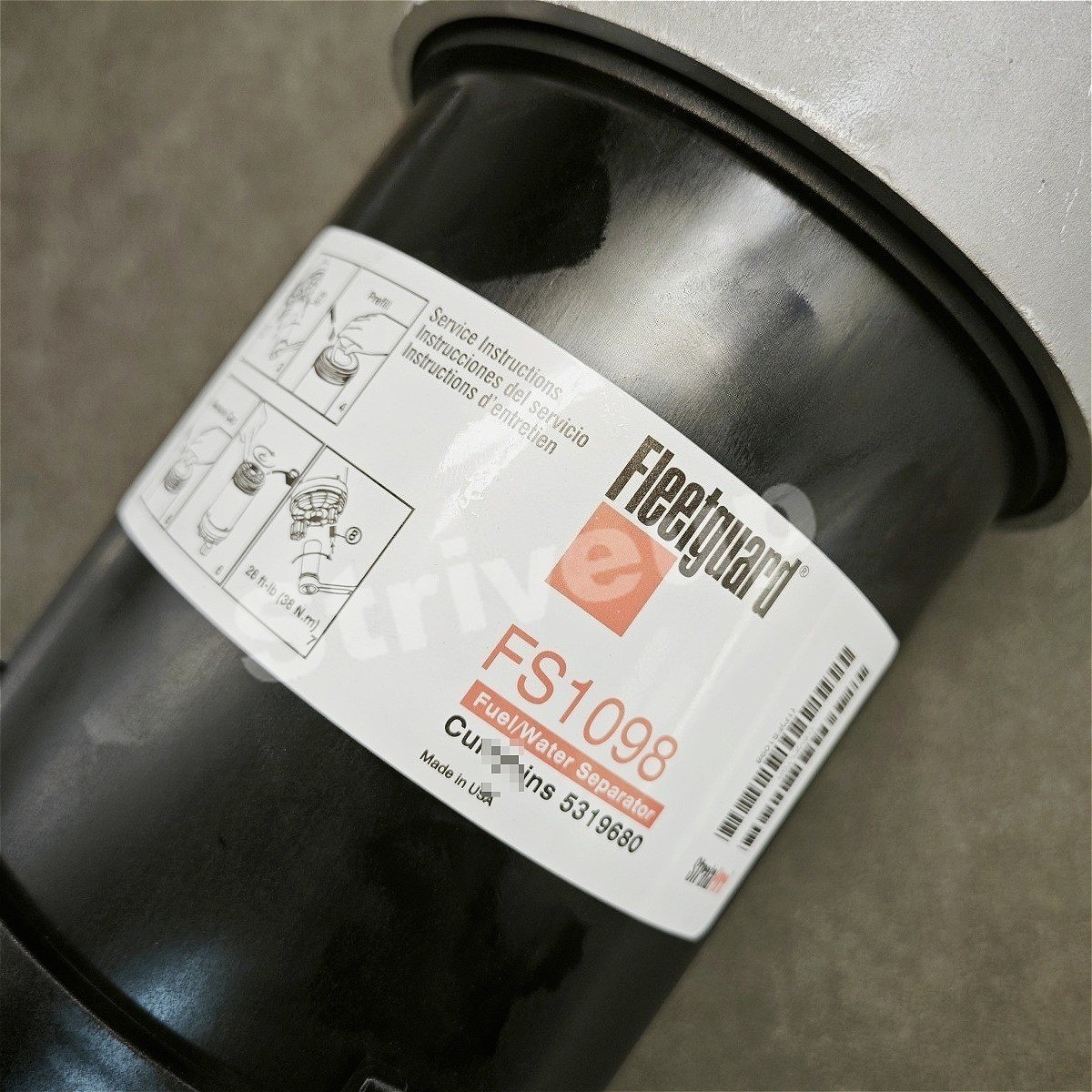 Fuel Filter Assembly with Water Separator 5319680 FS1098 5396530 For Cummins