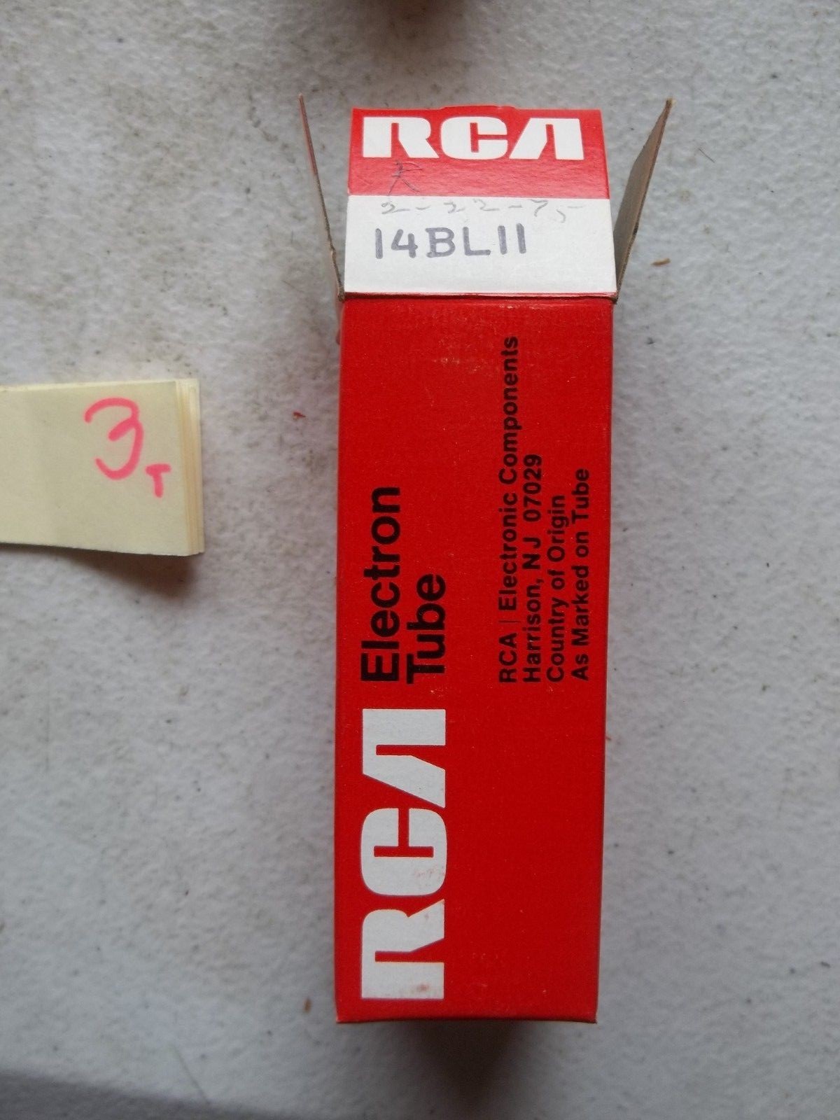 LOT OF 2 NEW IN BOX RCA ELECTRON TUBE 14BL11 14BLII (139-2)