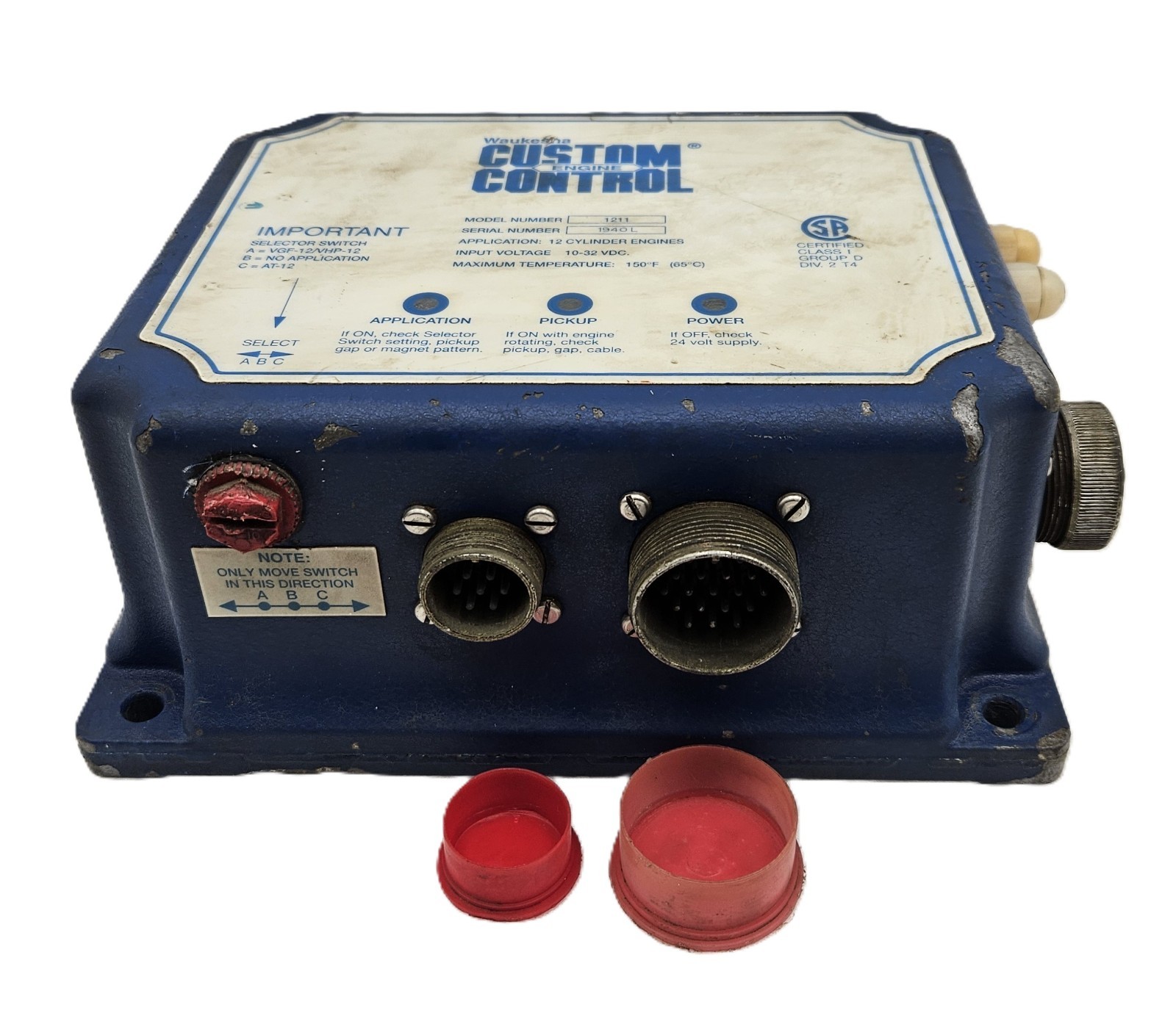 WAUKESHA CUSTOM ENGINE CONTROL 1211 12CYLINDER ENGINES 740609 [FAST SHIPPING]