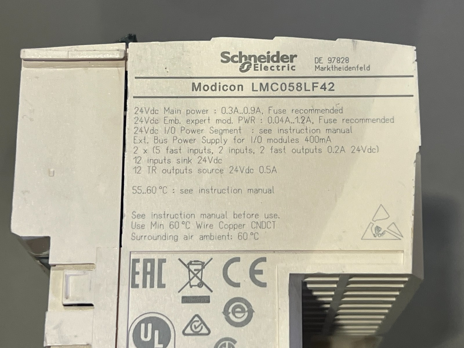 Schneider Electric LMC058LF42 Modicon PLC CPU Fast Shipping