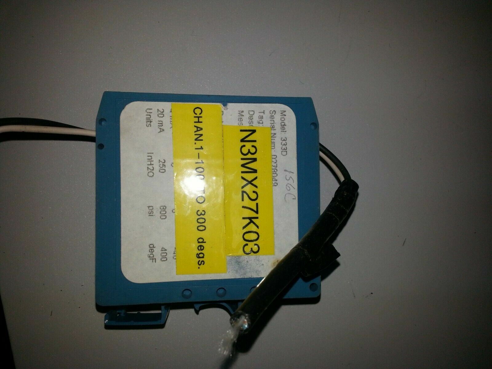 ROSEMOUNT 4-20MA HART TRI-LOOP 333D 42.4VDC N3MX27K03