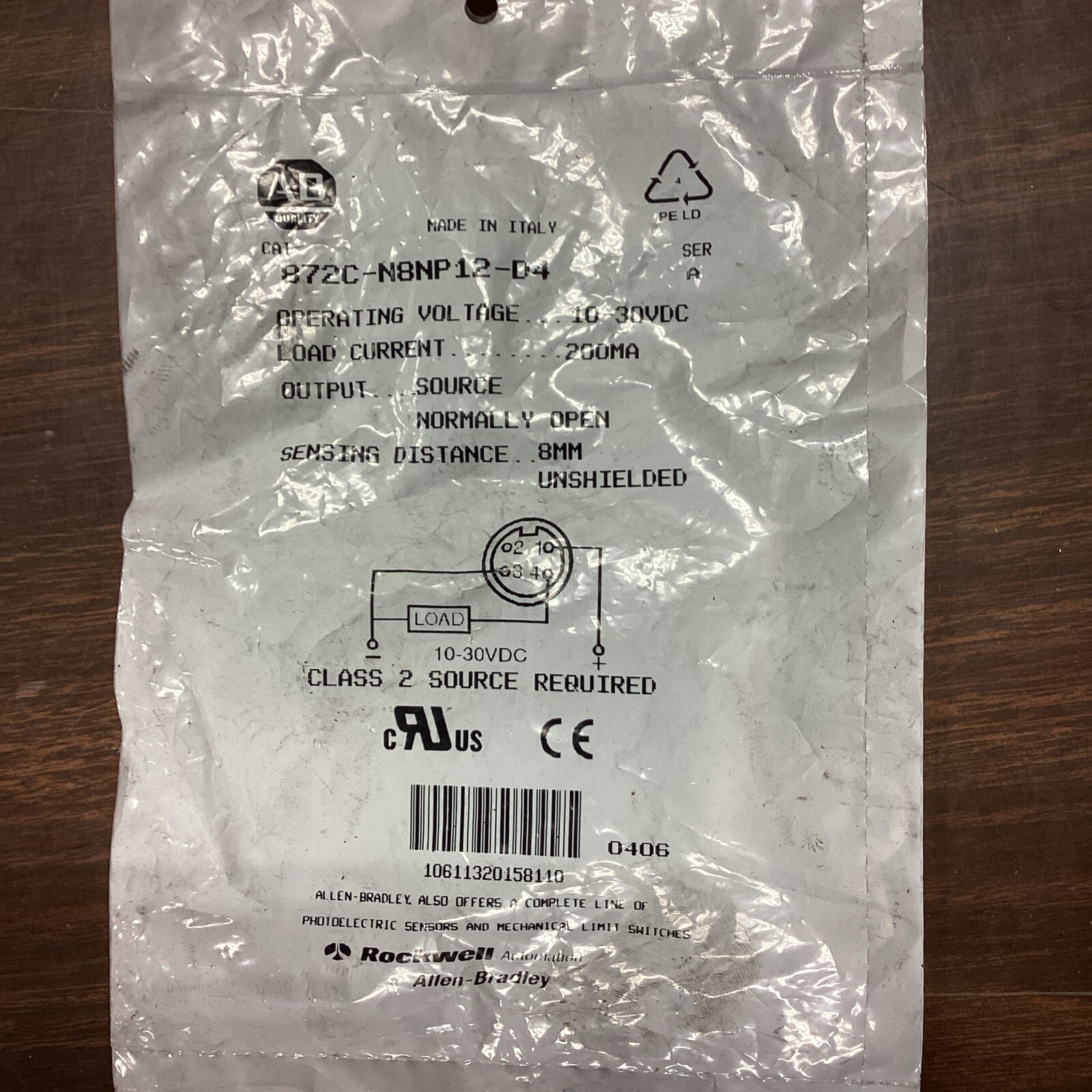 NEW For Allen-Bradley 872C-N8NP12-D4 Inductive Proximity Switch Sensor 10-30VDC