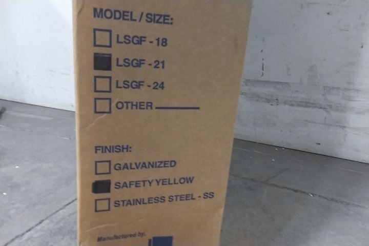 PS Industries LSGF-21-PCY 19-3/4 to 23-1/2 In Width Single-Door Safety Gate