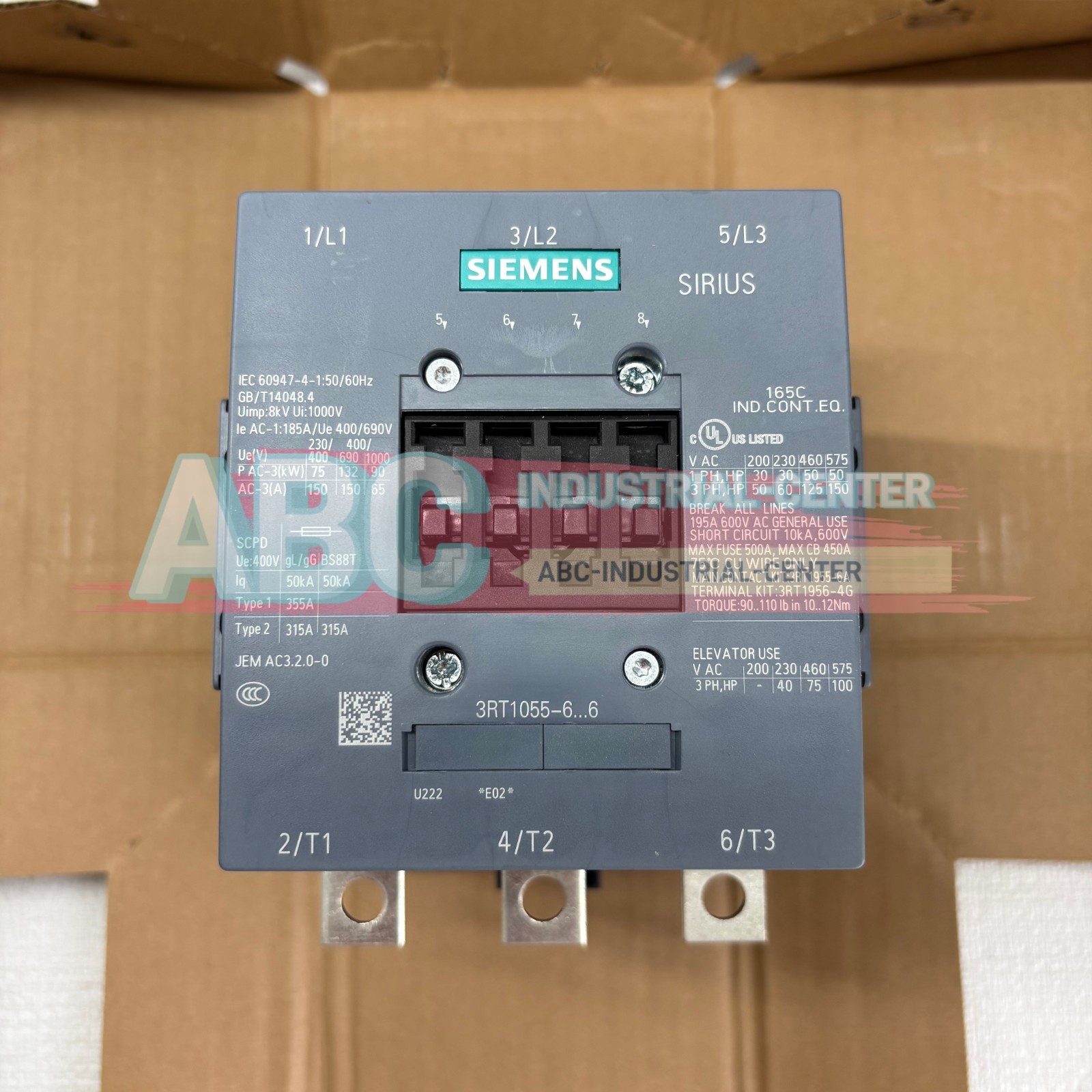 Siemens 3RT1055-6AF36 Contactor#1pcs new in box