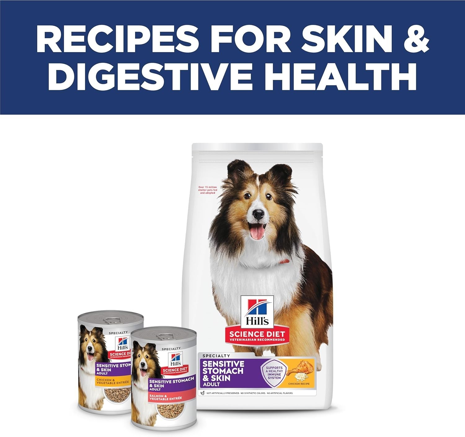 Hill’s Science Diet Adult Sensitive Stomach & Skin Dry Dog Food, Chicken, 36 lb.