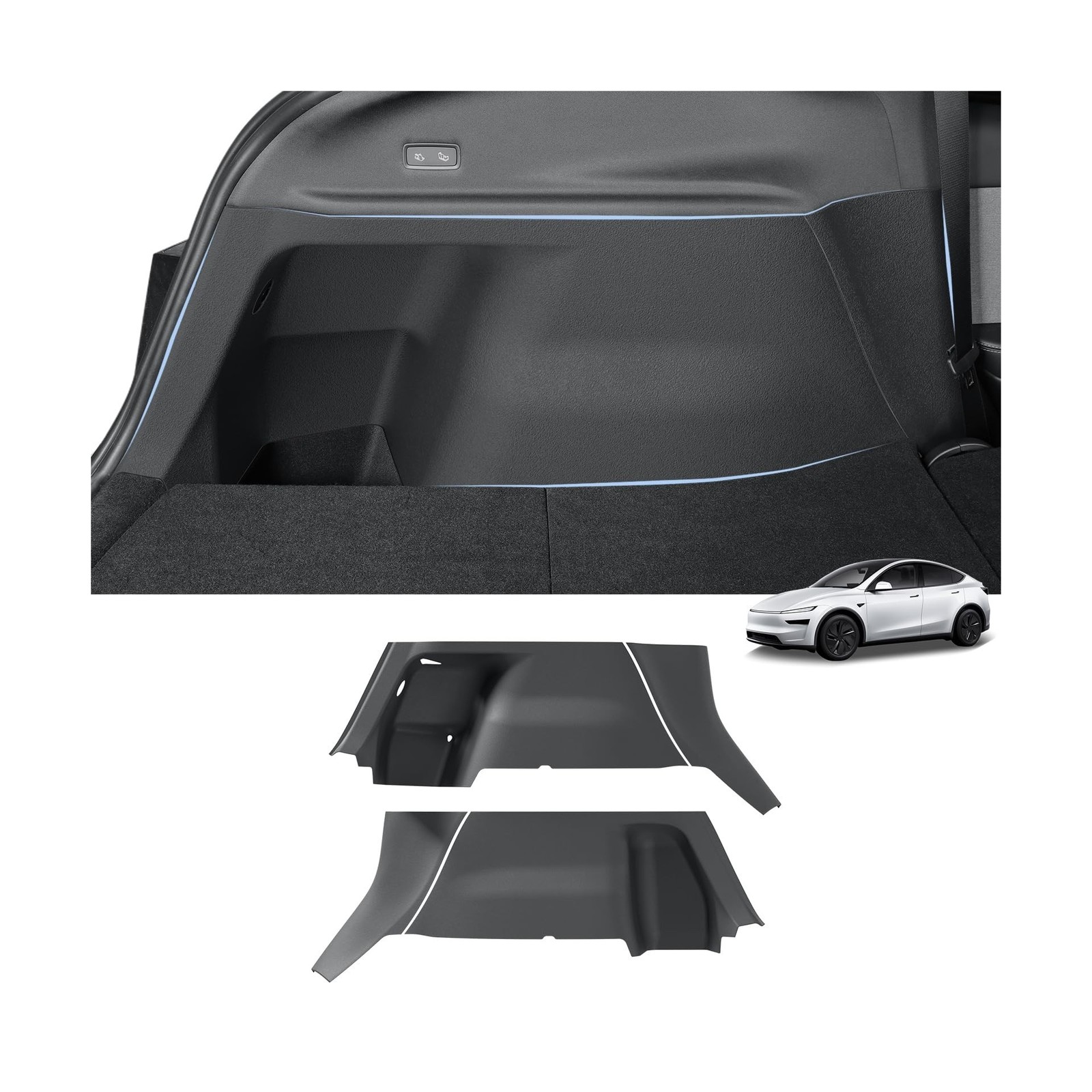 LUCKEASY Rear Trunk Side Full Protective Cover for Tesla Model Y Juniper 2026…