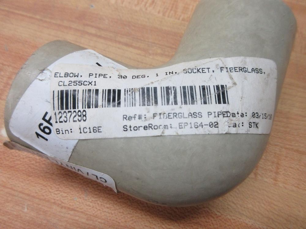 NOV Fiber Glass Systems CL255CX1 Fibercast 1″ Pipe Elbow 255 CX1