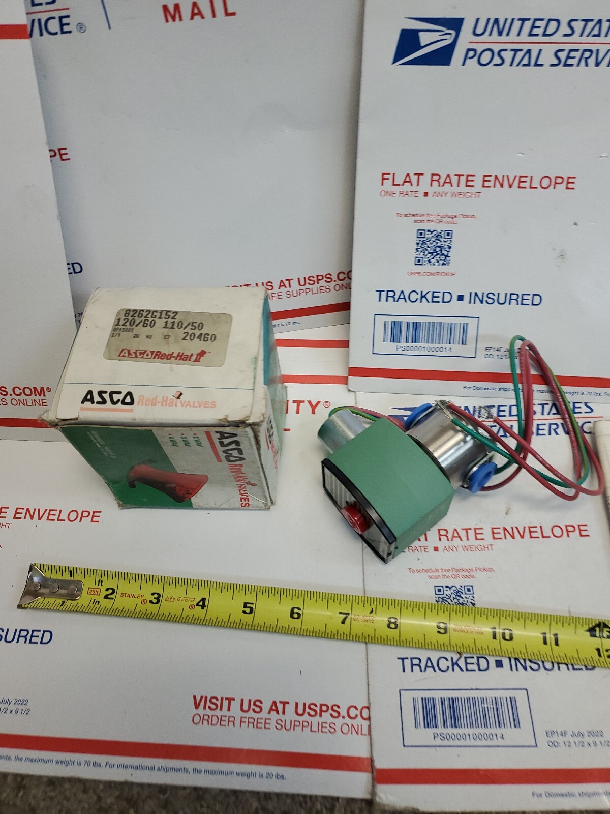 ASCO RED HAT HT8262G152T 2-WAY HIGH TEMP SS SOLENOID VALVE 120V 8262G152 1/4″,U2