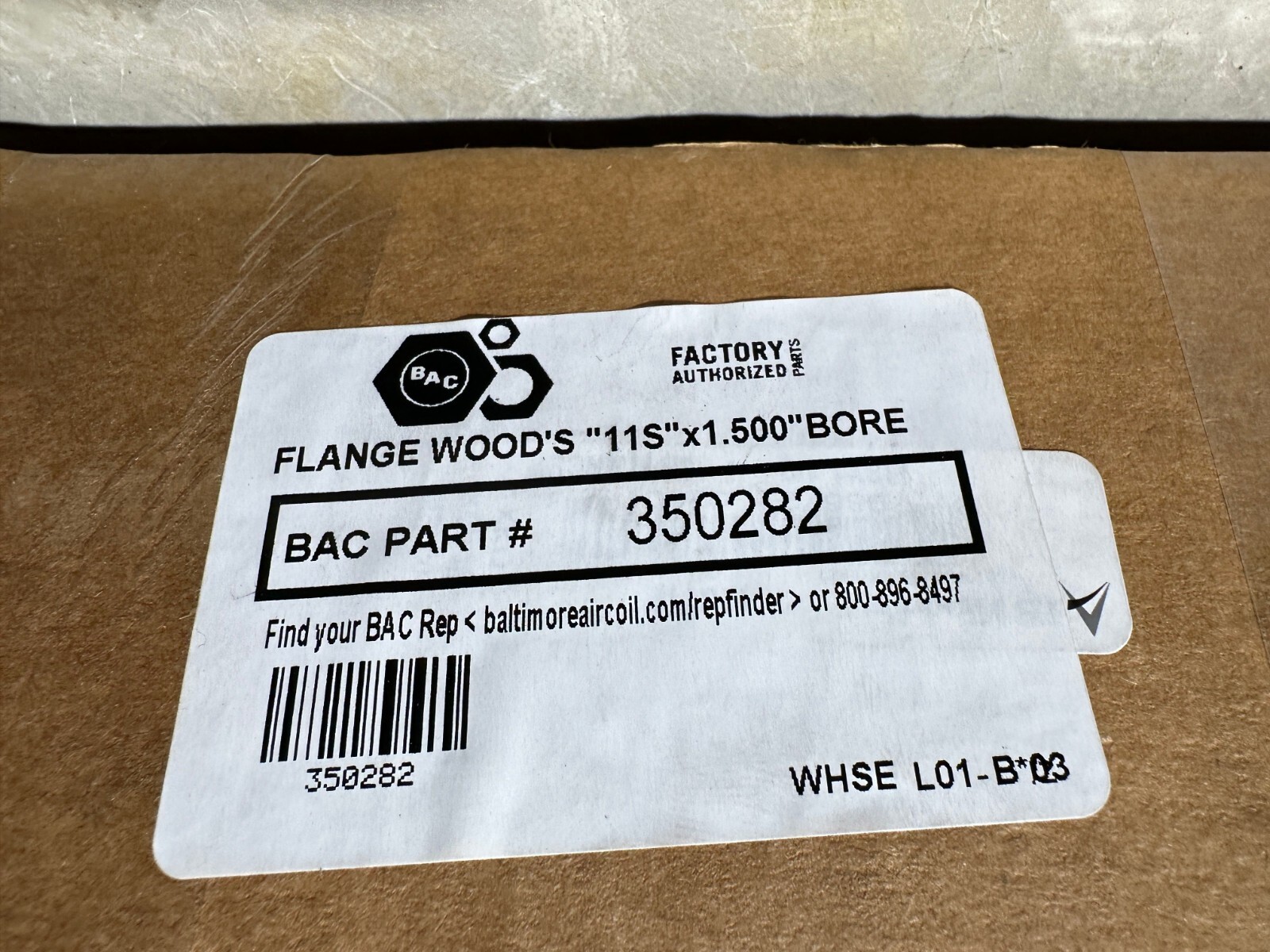 TB Woods Flange Woods 11S x1.500 Bore Baltimore Aircoil 11S112 BAC 350282 NEW