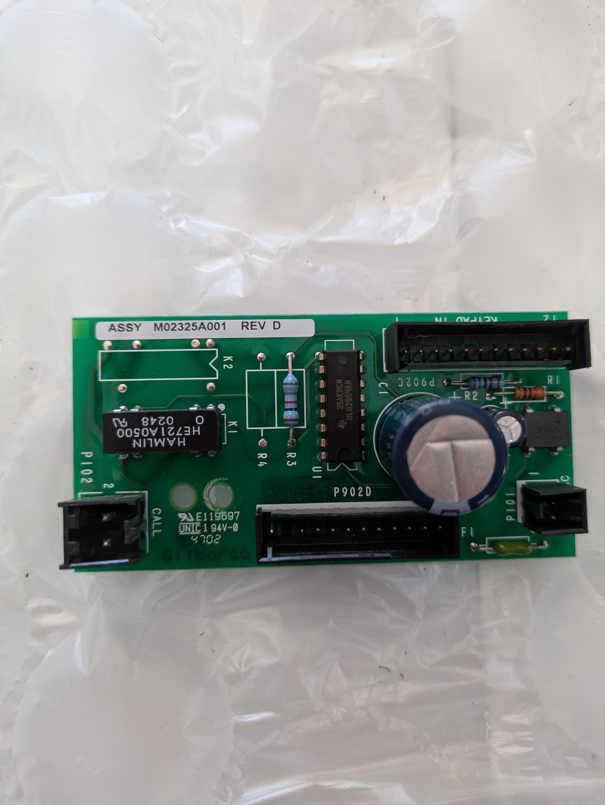 Gilbarco M02324D / M02325A001 Rev D PCB Control Board (Encore Series)