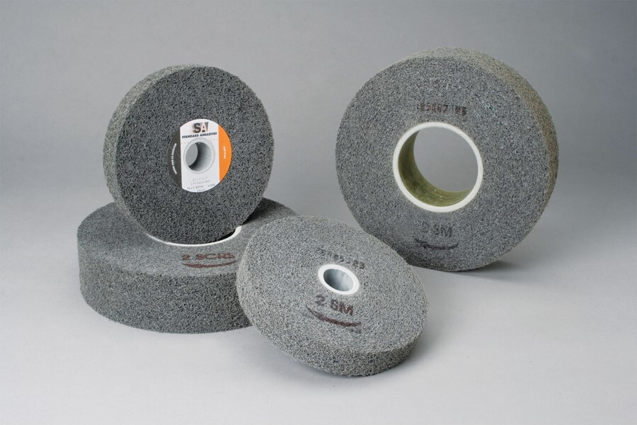 Standard Abrasives Multi-Finish Wheel 856191, 6 in x 1 in x 1 in 2S (Case of 3)