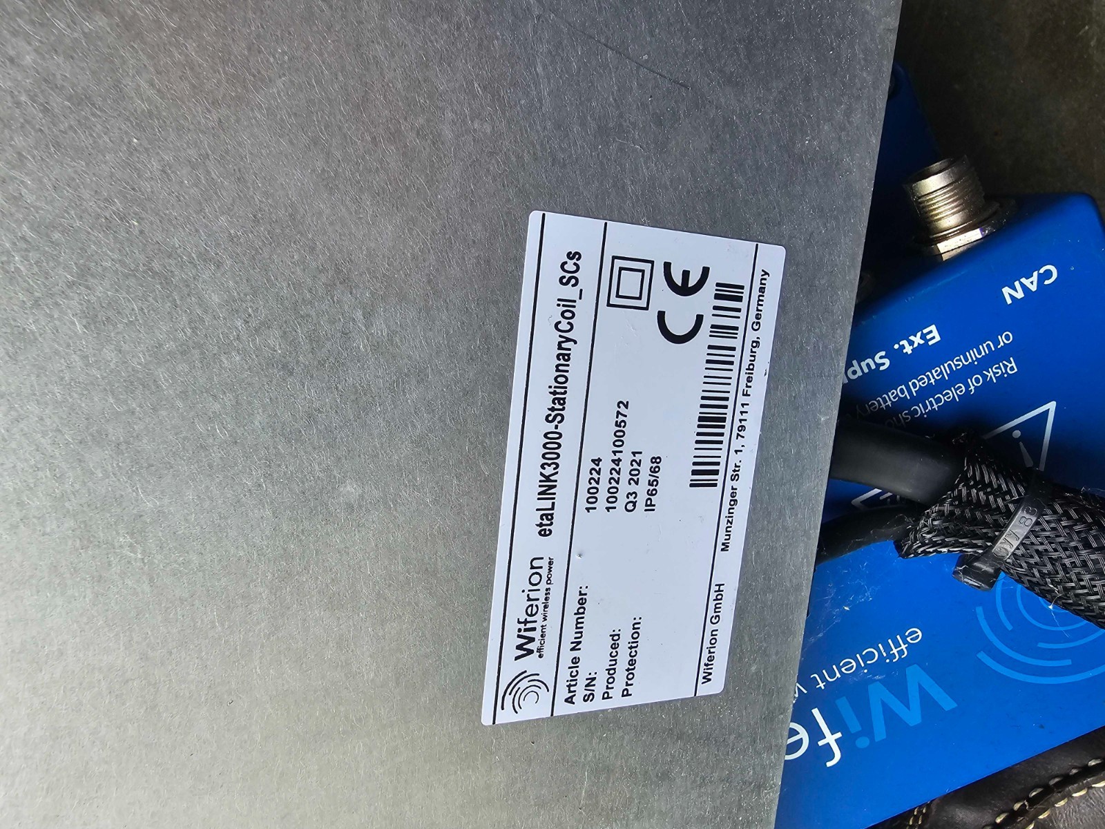 Wiferion etaLINK 3000 Industrial Wireless Charging System(s), LOT PRICE REDUCED