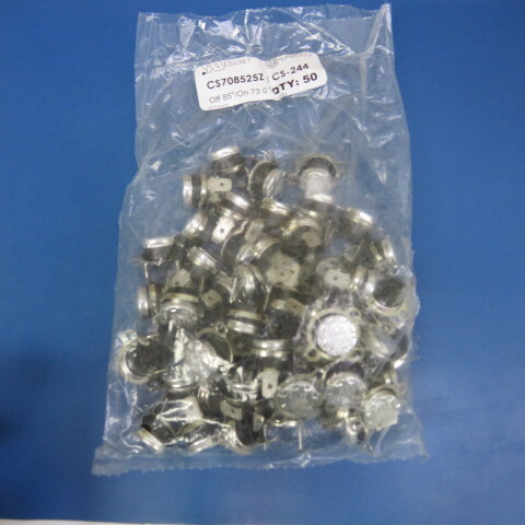 CANTHERM CS708525Z Qty of 20 per Lot THERMOSTAT 85 DEG C N/C FASTON