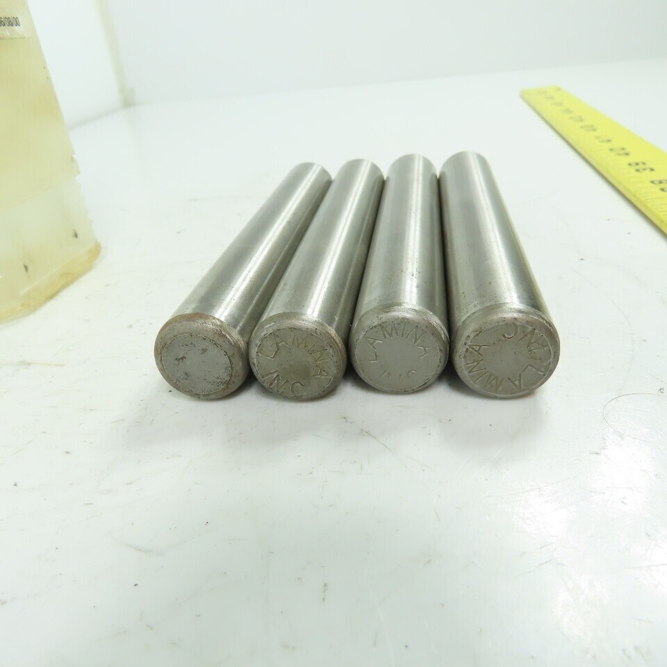 Lamina TN-750-X-5 Steel Straight Pin Press Fit 5″ OAL 3/4″ OD Lot Of 4