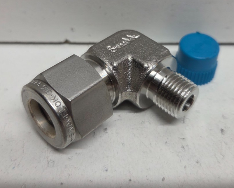 NEW NO BOX! SWAGELOK 3/8″ TUBE OD X 1/8″ MNPT STAINLESS ELBOW SS-600-2-2
