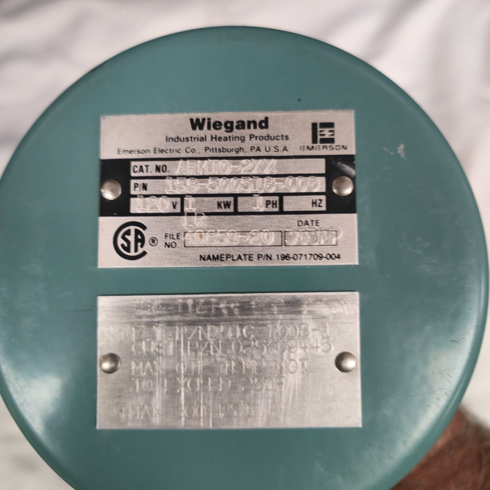 YORK 025-09445-000 – WIEGAND 156-500518-008 ARMT0-2XX 120V STANDARD