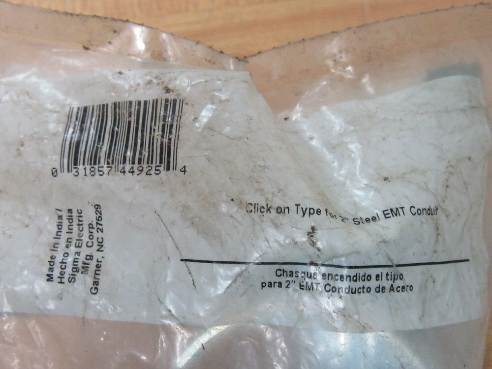 Sigma 44925 2″ EMT 1 Hole Strap (Pack of 6)