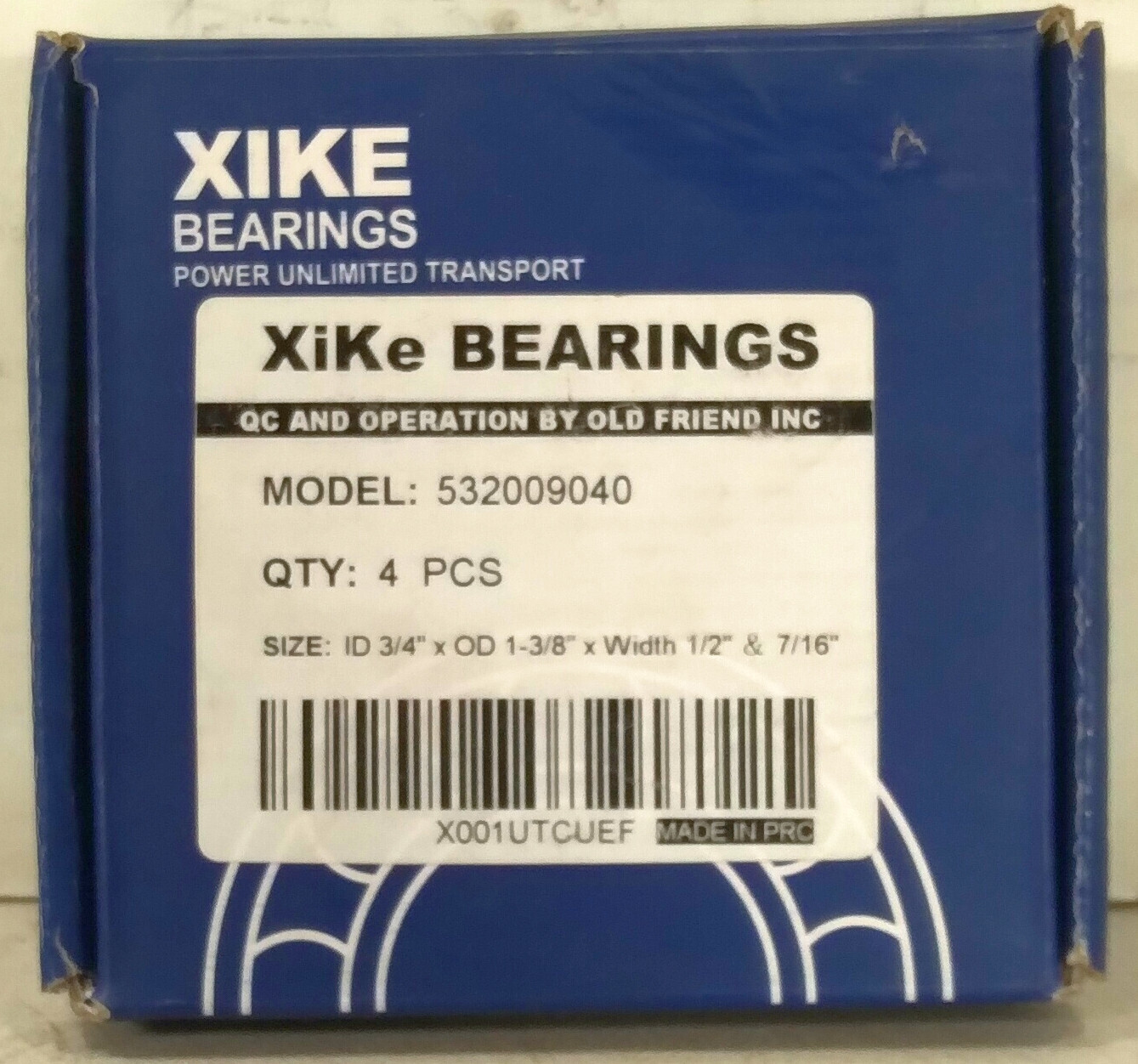 1 NEW BOX OF 4 532009040 ¾” X 1 3/8” FLANGED BEARINGS NIB ***MAKE OFFER***