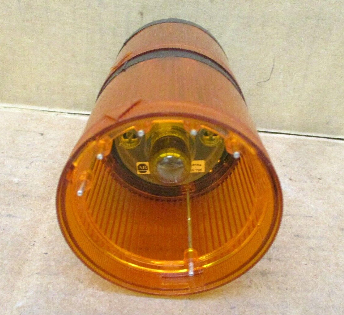 Allen-Bradley 855T-B24DN5 Amber Steady Incandescent Stack Light 49855HM