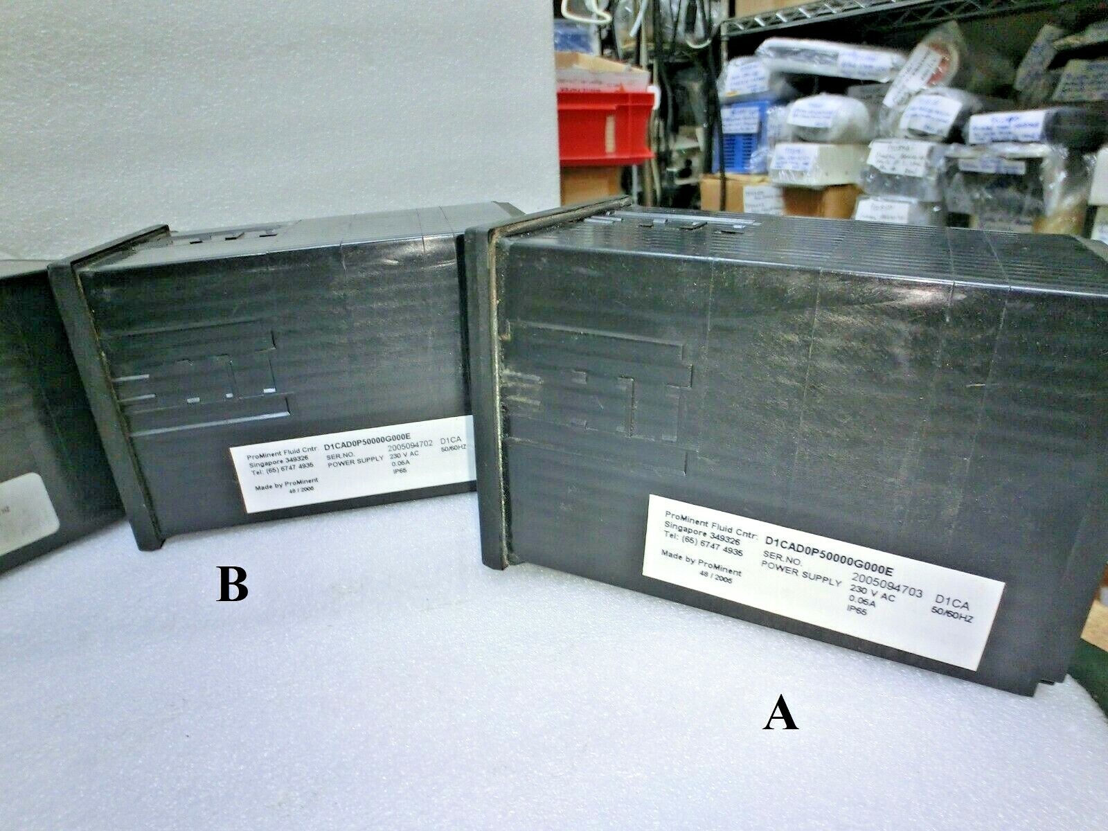 ProMinent Fluid Cntr D1CAD0p50000G000E Ph Dulcometer,230Vac,Used_,7547