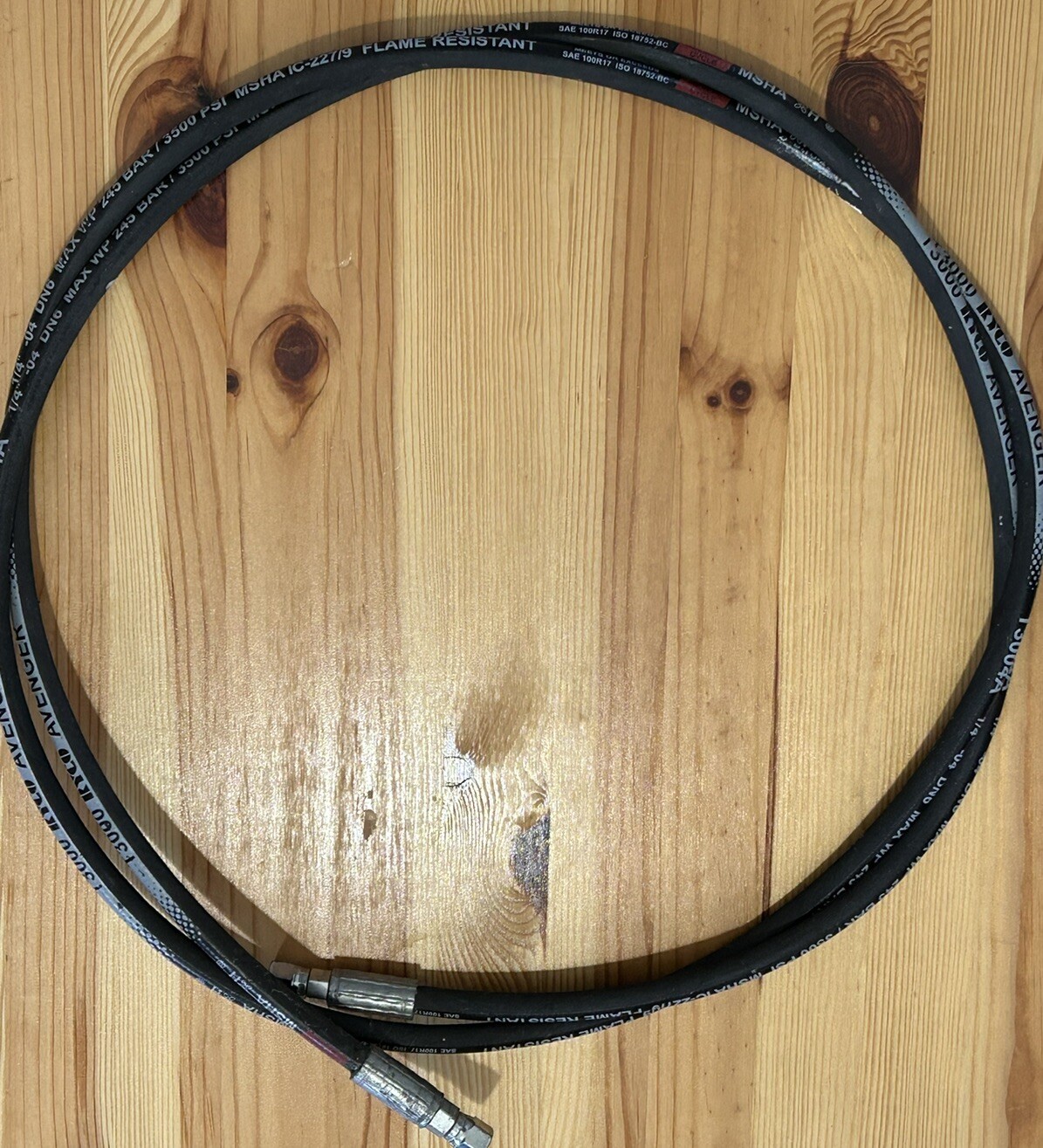 1/4″ X 103” Hydraulic Hose SAE100R17 3500 PSI Straight Female JIC Ends (96 108)