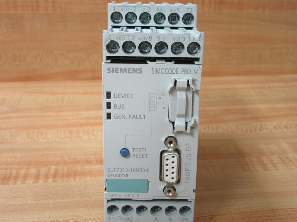Siemens 3UF7010-1AU00-0 Relay Motor Control Complete