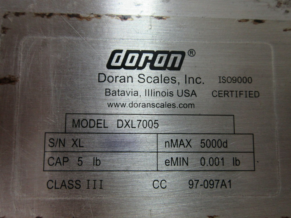 Doran Scales DXL7005 Stainless Steel Scale Base