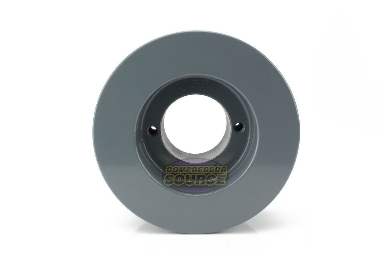 Cast Iron 4.5″ Dual Groove Pulley Belt B Section 5L with 7/8″ Sheave Bushing