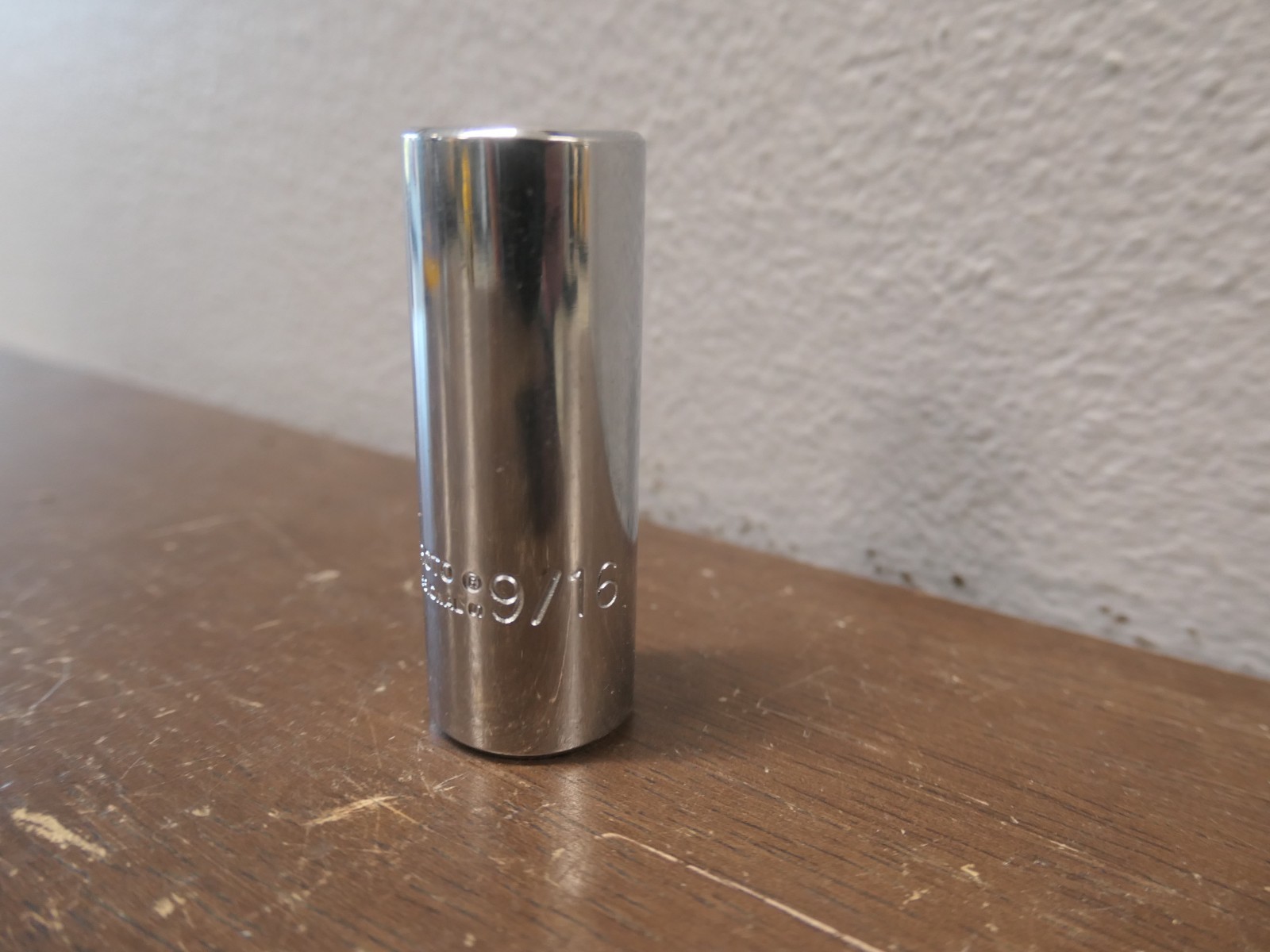 Proto 5018 9/16in Deep Socket 3/8in Drive 6 Point Chrome SAE Tool