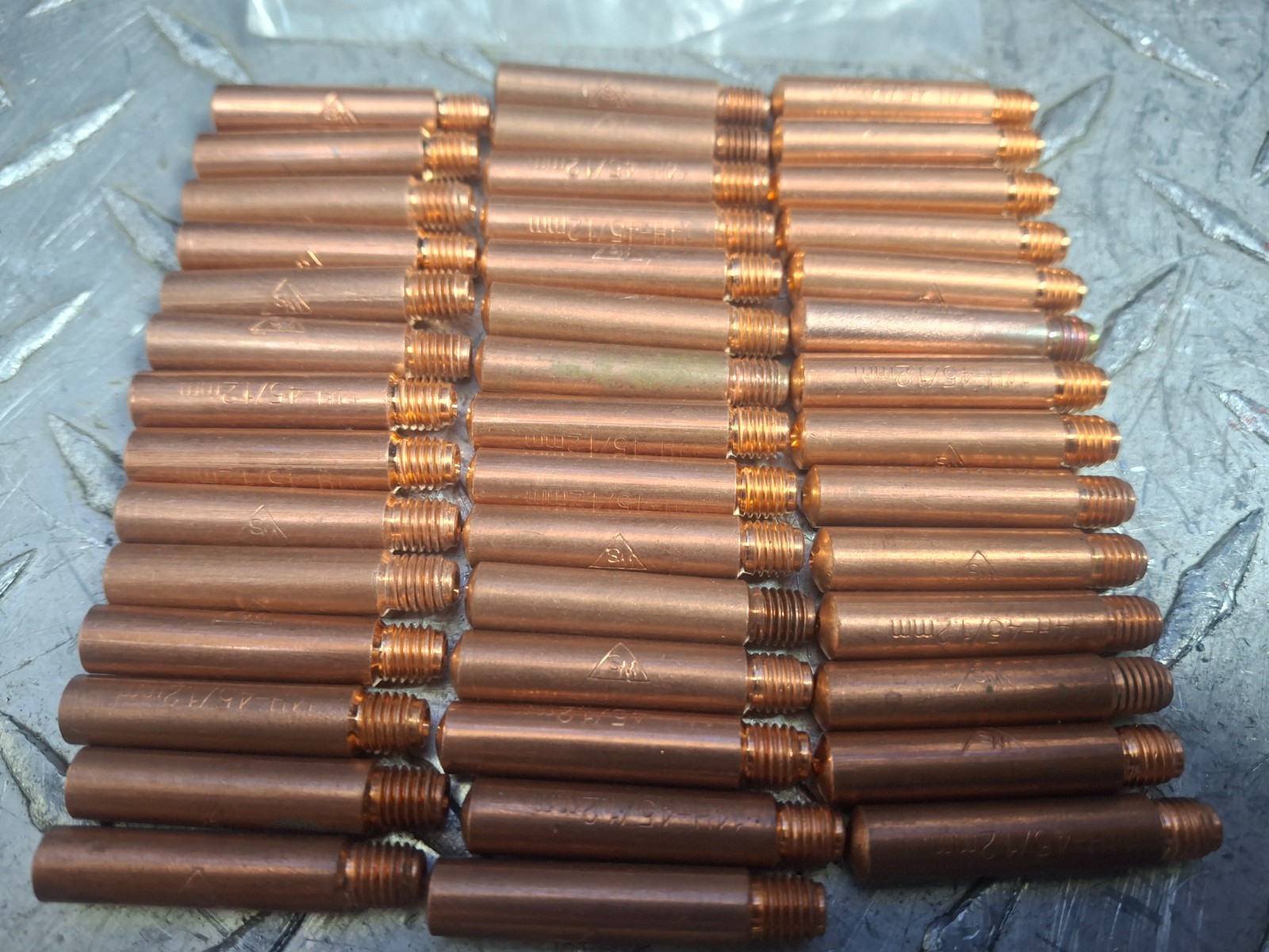 Weldmark by Tweco WMK14H45 MIG Copper Welding Contact Tips Lot of 45