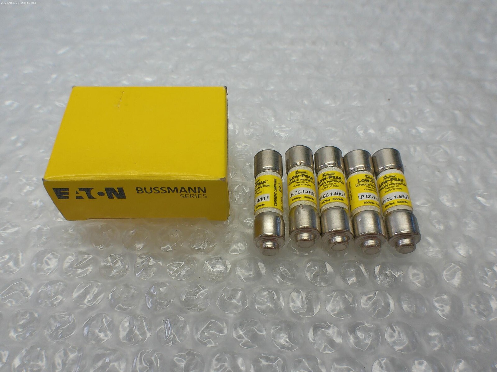 BUSSMANN LP-CC-1-4/10 FUSE PKG OF 5 NSMP